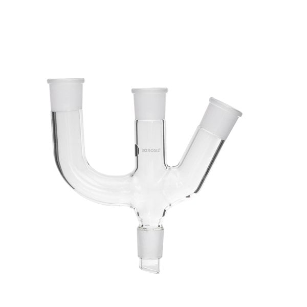 Borosil Cam Adaptör 3 Boyunlu - Açılı ve Paralel 29/32-29/32