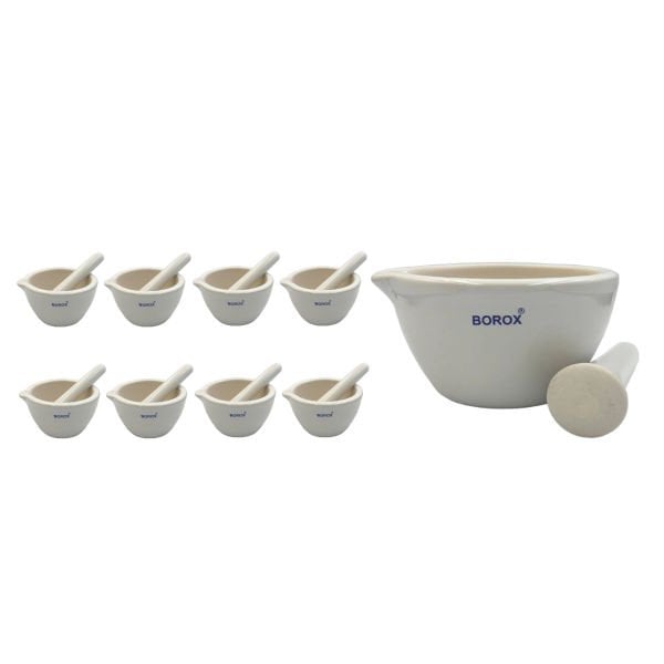 Borox Porselen Havan Tokmaklı 150ml - 8 set/Toptan