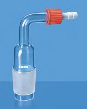 Borosil Cam Destilasyon Adaptörü - Kıvrık - 29/32 Şilifli