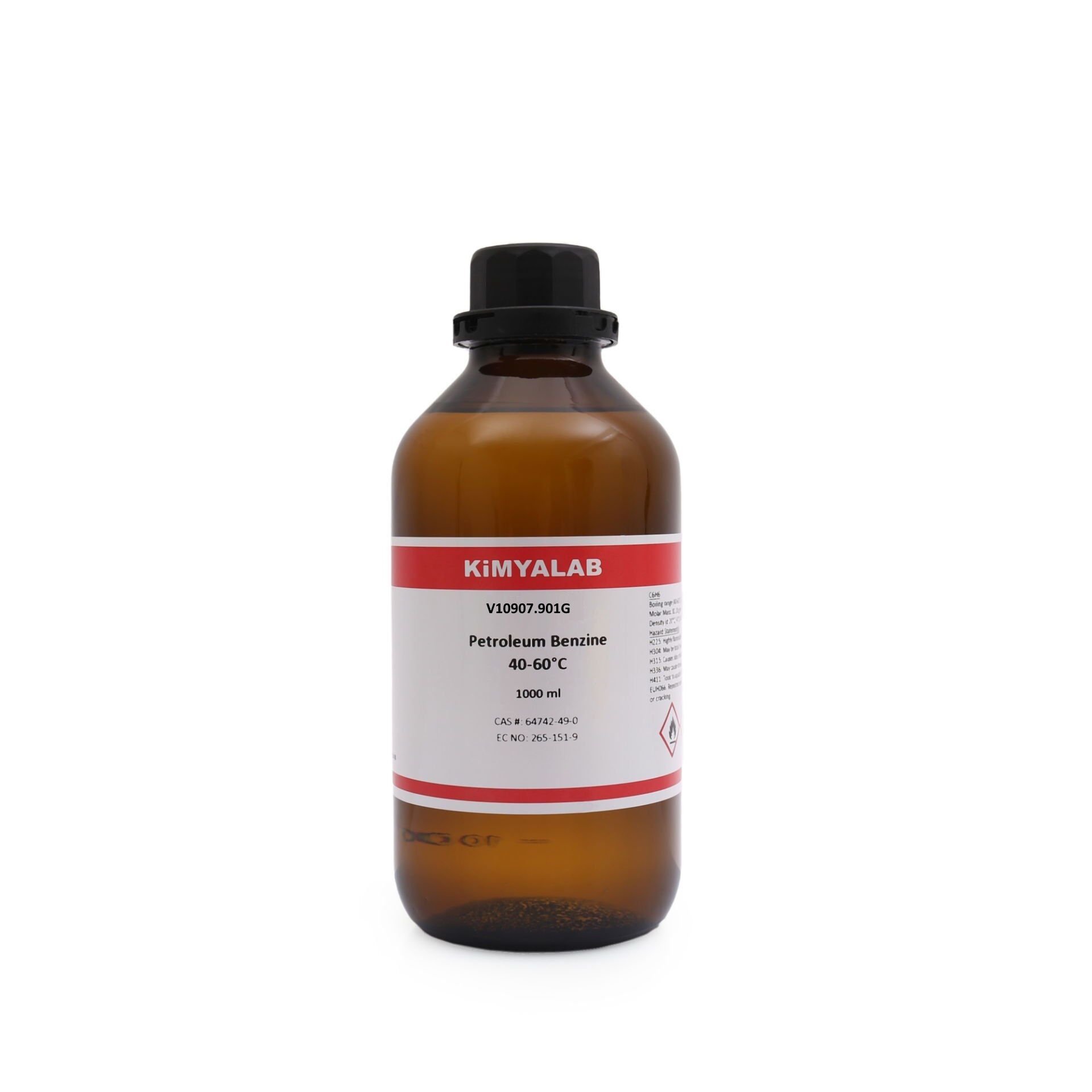 Petrol Eteri 1000 ml Cam Şişe - Petroleum Benzine 40-60C