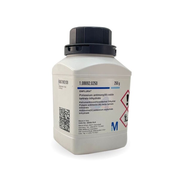 Potasyum Antimon(III) Oksit 250 g - Potassium Antimony III Oxide Tartrate Merck 108092.0250