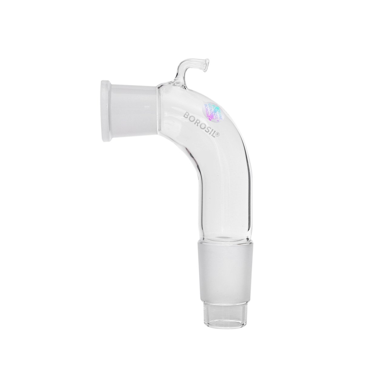 Borosil Dağıtım Adaptörü Havalandırmalı - 24/29-29/32 Kıvrık