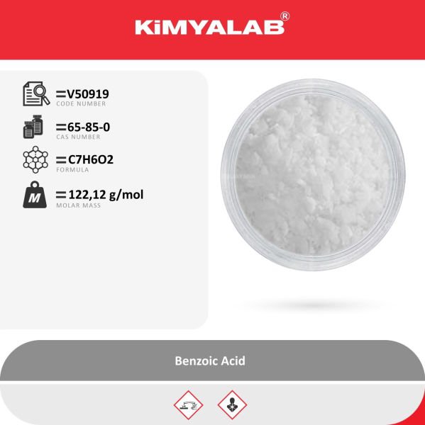 Kimyalab Benzoik Asit 1 kg - C7H6O2 - Benzoic Acid