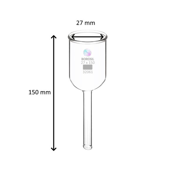 Borosil Cam Gooch Krozesi Hunili 27x150 mm - Gooch Kroze