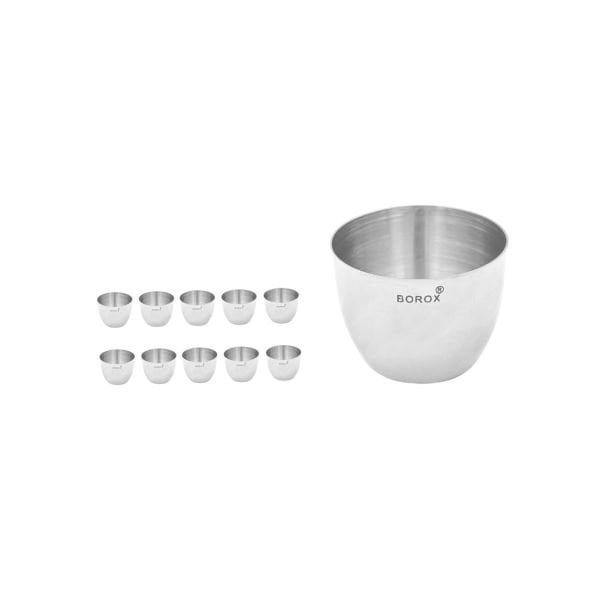 Borox Paslanmaz Çelik Kroze 40ml - Crucible - 10 Adet Toptan