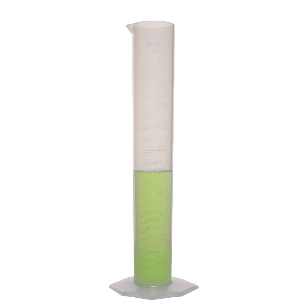 Borox Plastik Mezür 500 ml - Uzun form Kabartma Skala