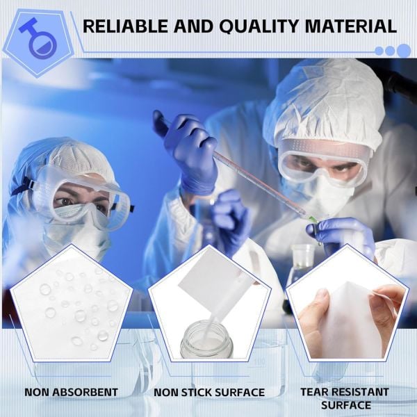 Borox Tartım Kağıdı - Selüloz Tartı Kağıtları 100x100mm - 100adet/paket - Beyaz Yaprak