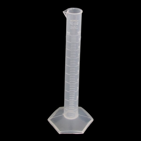 Borox Plastik Mezür 10 ml - Uzun form Kabartma Skala