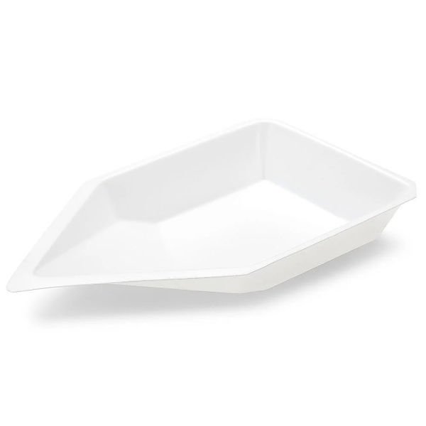 Borox PS Tartım Kabı - Plastik Kayık Form 120ml - 100adet/paket - Beyaz Renk