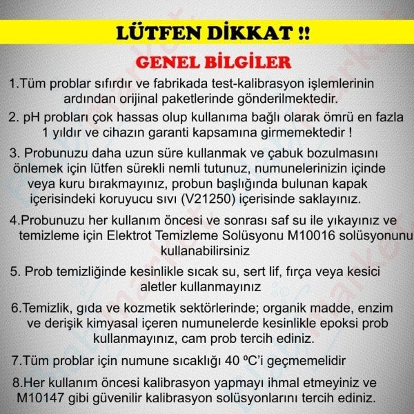 Milwaukee PH51 + C66 Değiştirilebilir Problu pH EC Metre Kiti - Su Geçirmez Tester Seti