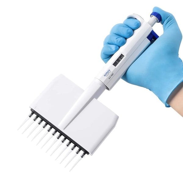 Borox Otomatik Pipet 12 Kanallı 0.5-10 µl Dijital Mikropipet