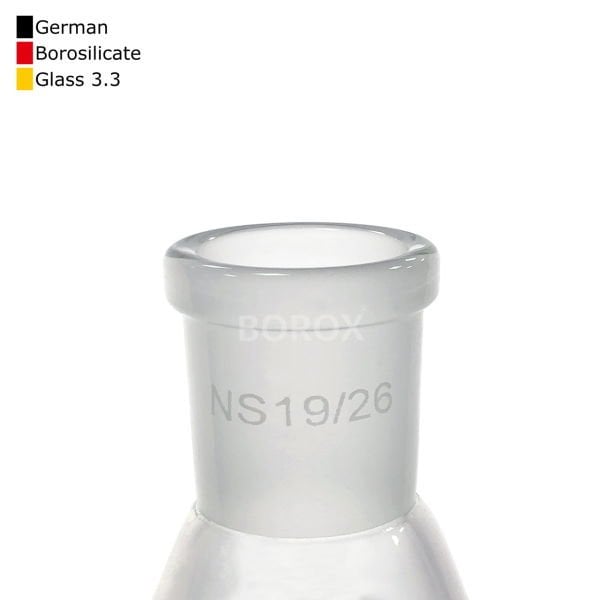 Borox Cam Erlen Şilifli 100 ml - 19/26 Şilifli Erlenmayer - Erlenmeyer Flask