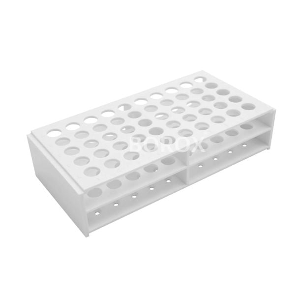 Borox Tüp Standı 50 Tüplük - Tüp Sporu Plastik Beyaz 13mm