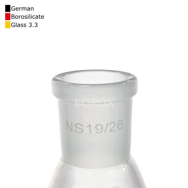 Borox Cam Erlen Şilifli 50 ml - 19/26 Şilifli Erlenmayer - Erlenmeyer Flask