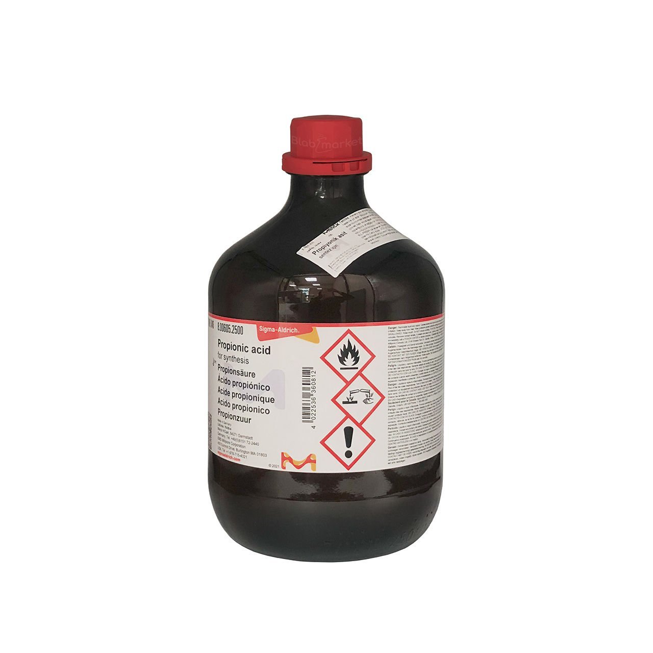 Propiyonik Asit 2.5 L- Propionic Acid For Synthesis Merck 800605.2500