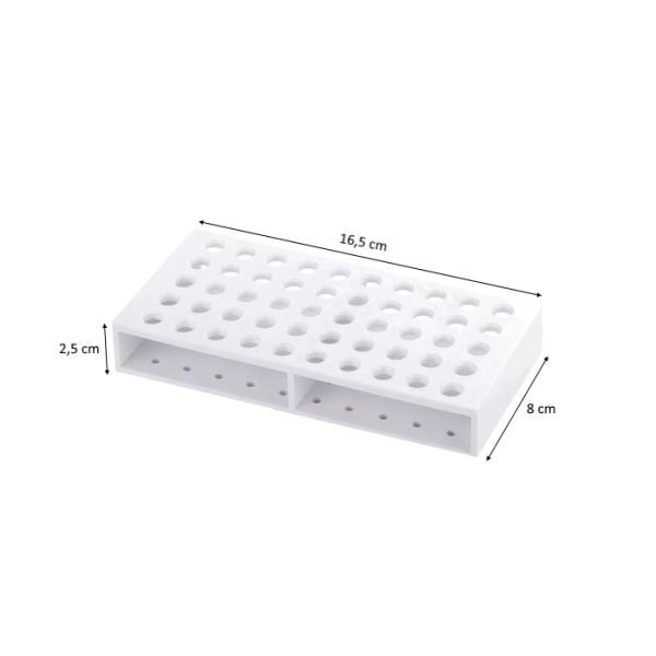 Borox Eppendorf Tüp Standı 0.5ml İçin - 50 Delikli Tüp Sporu