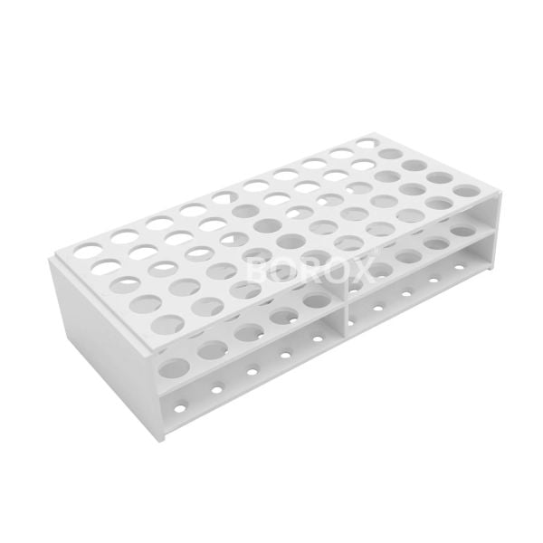 Borox Tüp Standı 50 Tüplük - Tüp Sporu Plastik Beyaz 16mm