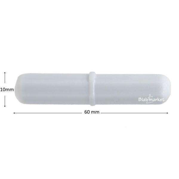 Manyetik Balık 10x60 mm - Teflon Karıştırıcı Balık Halkalı - 2 Adet Paket