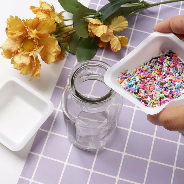 Borox PS Tartım Kabı - Plastik Kayık Form 25ml - 250adet/paket - Beyaz Renk