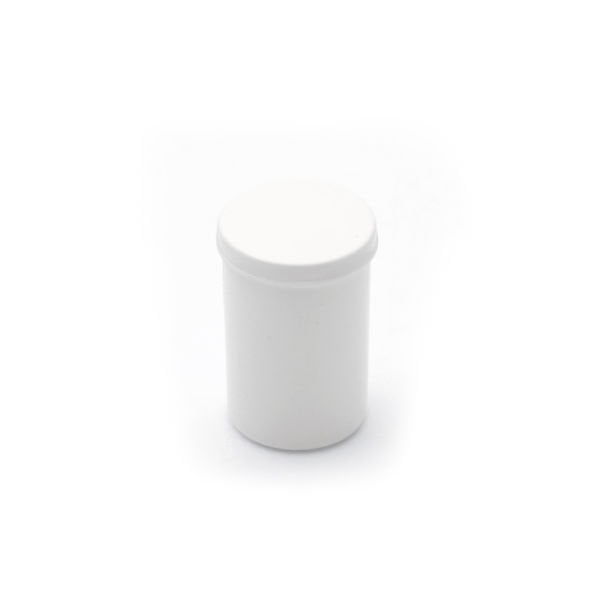 Beyaz Numune Kabı 140ml - Plastik Kapaklı Kutu 140 cc