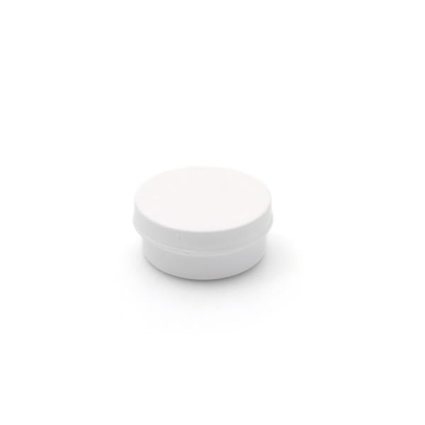Beyaz Numune Kabı 20ml - Plastik Kapaklı Kutu 20 cc