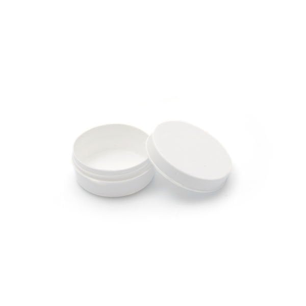 Beyaz Numune Kabı 20ml - Plastik Kapaklı Kutu 20 cc