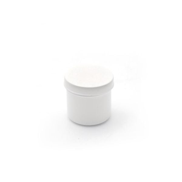 Beyaz Numune Kabı 50ml - Plastik Kapaklı Kutu 50 cc