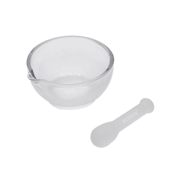 Borox Cam Havan Tokmaklı 120 mm - Havan ve Eli - 1 set-paket