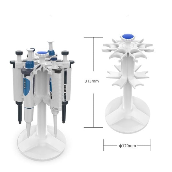 Borox Pipet Standı Karusel - CalPro Otomatik Pipet Standı 6lı
