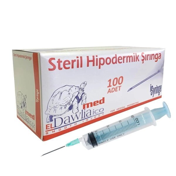 Enjektör Steril 20cc - Şırınga 20ml - 3Parça - 100Adet/paket