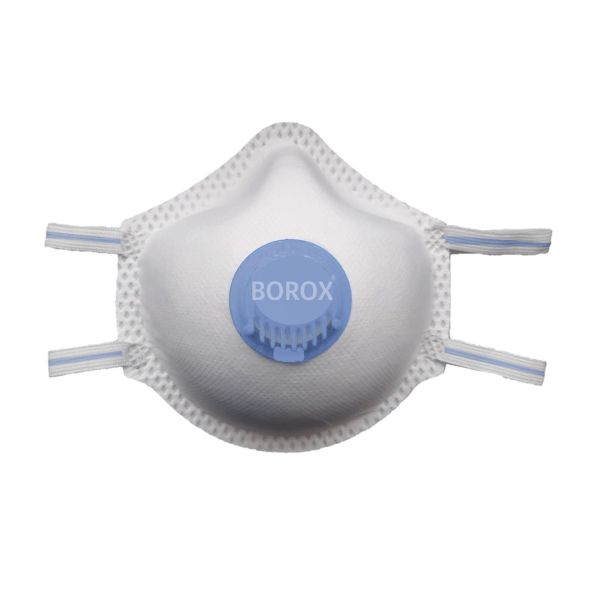 Borox FFP2 Toz Maskesi - Ventilli Konik Maske - Filtreli Koruyucu Maske - 50 Adet Toptan