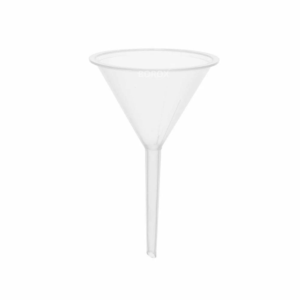Borox Plastik Analitik Huni 75mm - Laboratuvar Hunisi