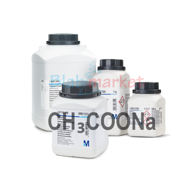 Sodyum Asetat 1 kg- Sodium Acetate Anhydrous Gr For Analysis Acs Merck 106268.1000