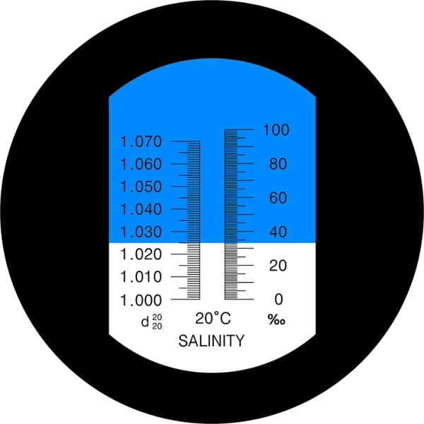 ATC TZ10 Tuzluluk Yoğunluk Ölçer Refraktometre 0–10% - 1070g - Deniz Suyu