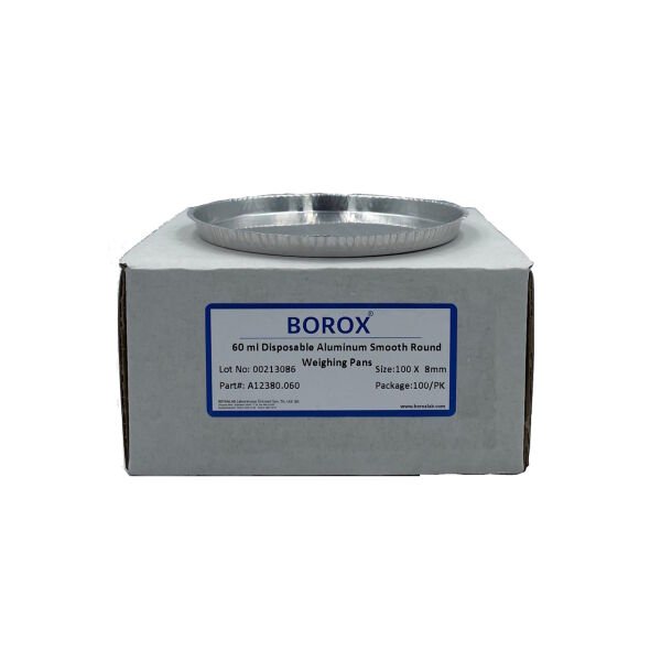 Borox Alüminyum Tartım Kabı - 100x8mm Tartım Kapları 1000 Adet
