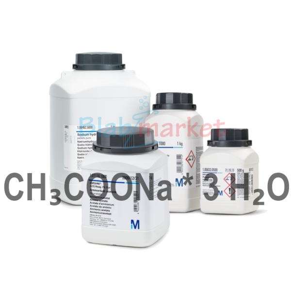Sodyum Asetat 1 kg- Sodium Acetate Trihydrate Gr For Analysis Merck 106267.1000