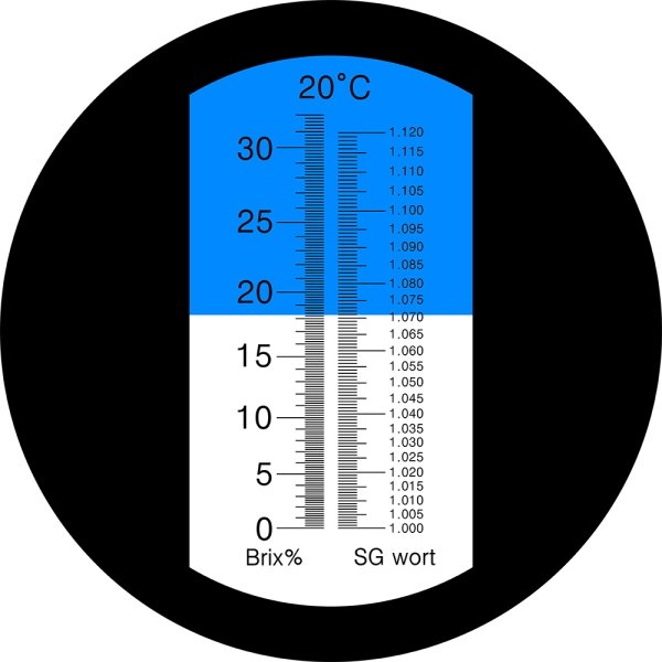 Bira Refraktometresi - 0..32 °Bx - Yoğunluk:1.000-1.120 Sg