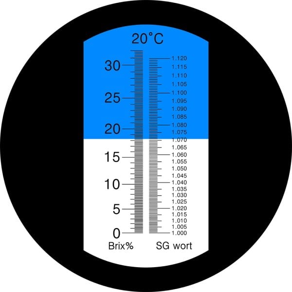 Bira Refraktometresi - 0..32 °Bx - Yoğunluk:1.000-1.120 Sg