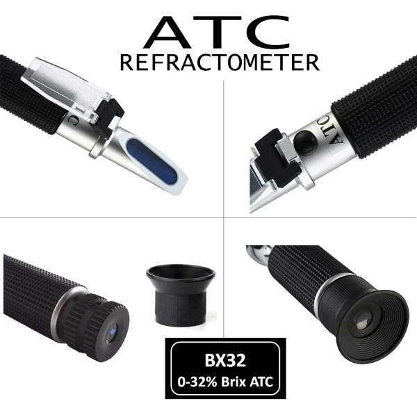 ATC BX32 Refraktometre 0-32 Brix - Meyve ve Bor Yağı Ölçer