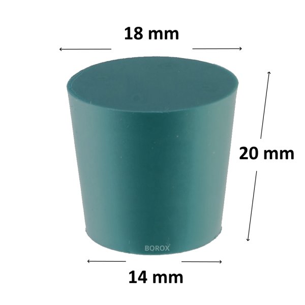 Borox Silikon Tıpa 14x18x20 mm - Sızdırmaz Kapak - 1 Adet