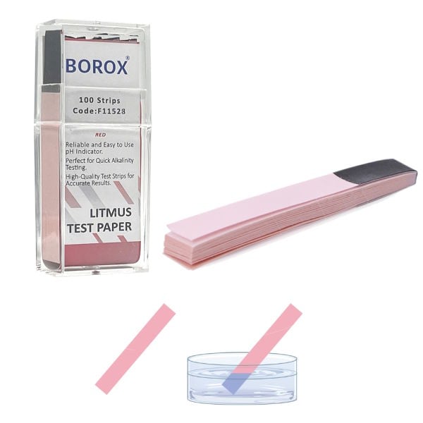 Turnusol Kağıdı Seti - 100 Test Mavi+100 Test Kırmızı Strip