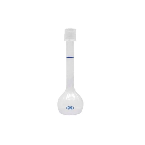 Borox Plastik Balon Joje 50ml - Plastik Kapaklı - Volumetrik Flask