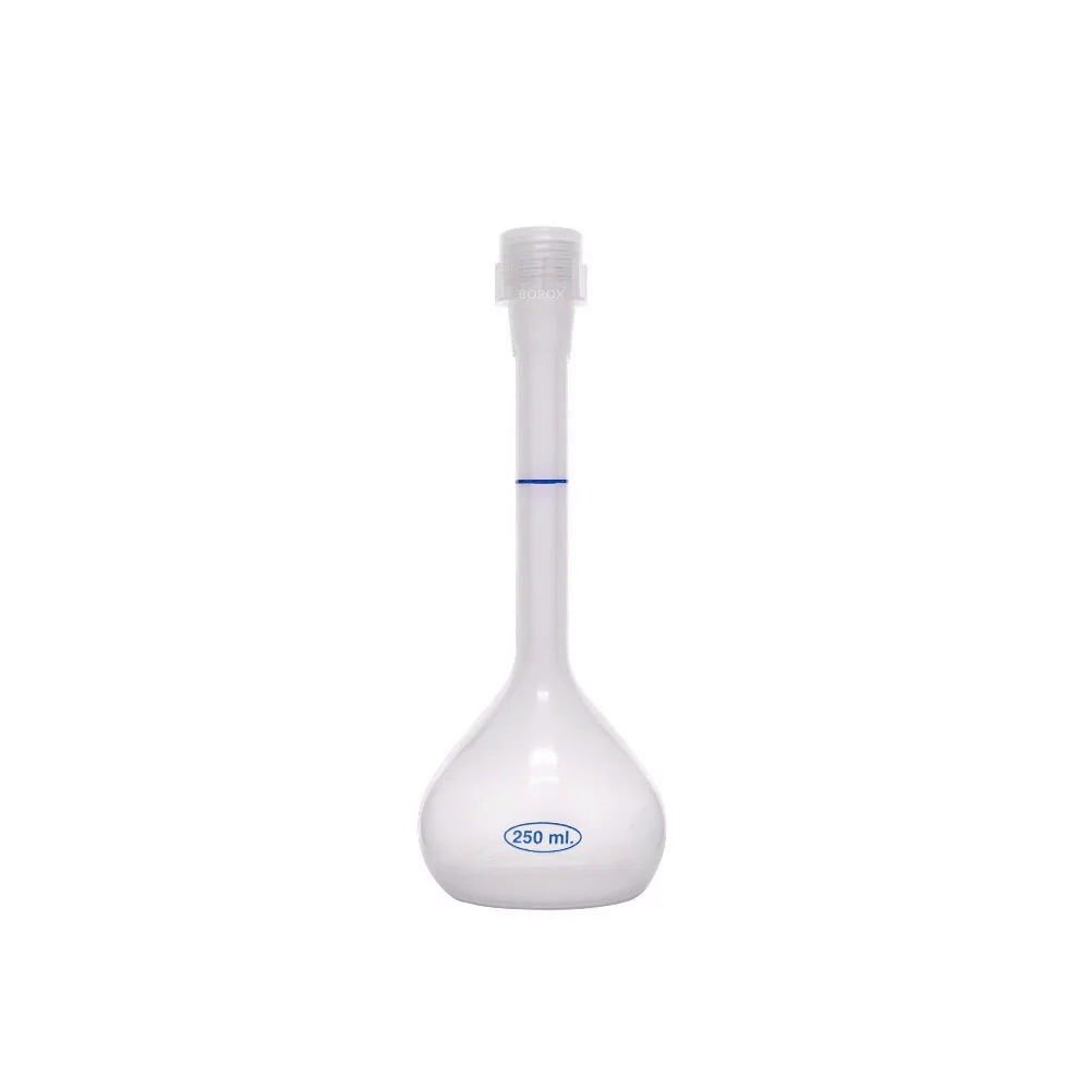 Borox Plastik Balon Joje 250ml - Plastik Kapaklı - Volumetrik Flask