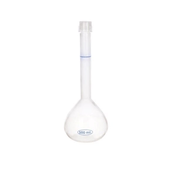 Borox Plastik Balon Joje 500ml - Plastik Kapaklı - Volumetrik Flask