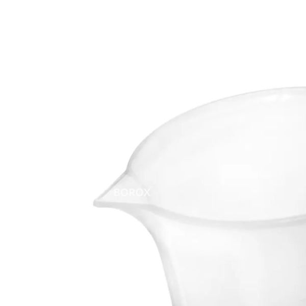 Borox Kulplu Plastik Beher 500 ml - Kabartma Dereceli Beaker - Ölçü Kabı