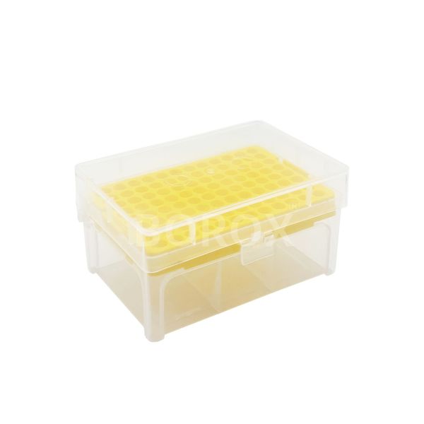 Borox Boş Pipet Ucu Kutusu 2-200ul İçin - Mikropipet Tip Box 96lı Rack - 6 Adet Toptan