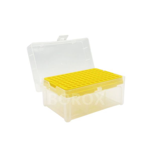 Borox Boş Pipet Ucu Kutusu 2-200ul İçin - Mikropipet Tip Box 96lı Rack - 6 Adet Toptan