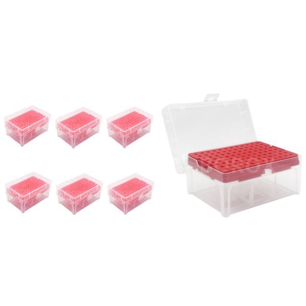 Borox Boş Pipet Ucu Kutusu 2-10ul İçin - Mikropipet Tip Box 96lı Rack - 6 Adet Toptan