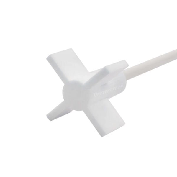 Thermomac PTFE Teflon Şaft 35 cm - Çapraz - Düz 4 Kanatlı Şaft - Mekanik Karıştırıcı Ucu
