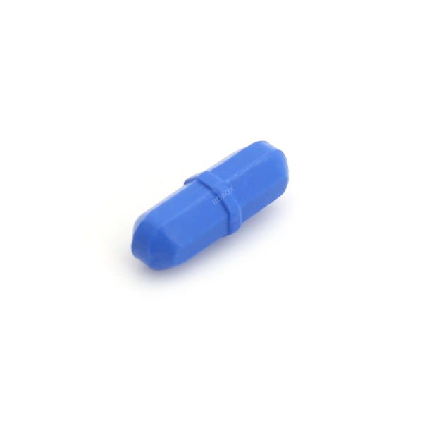 Manyetik Balık 8x25 mm - Mavi Teflon Karıştırıcı Halkalı - 50 Adet Toptan